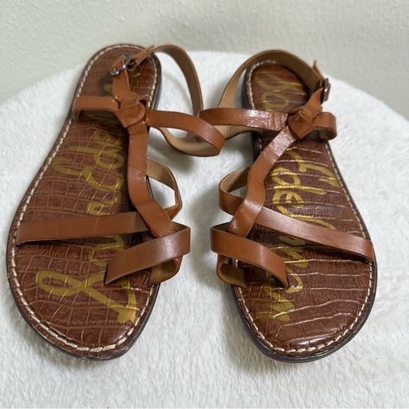 Sam Edelman Gladis Brown Strappy Sandals - Picture 2 of 11